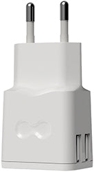 SPINE MURO CARICATORE GROOVY 2.4A 2-USB