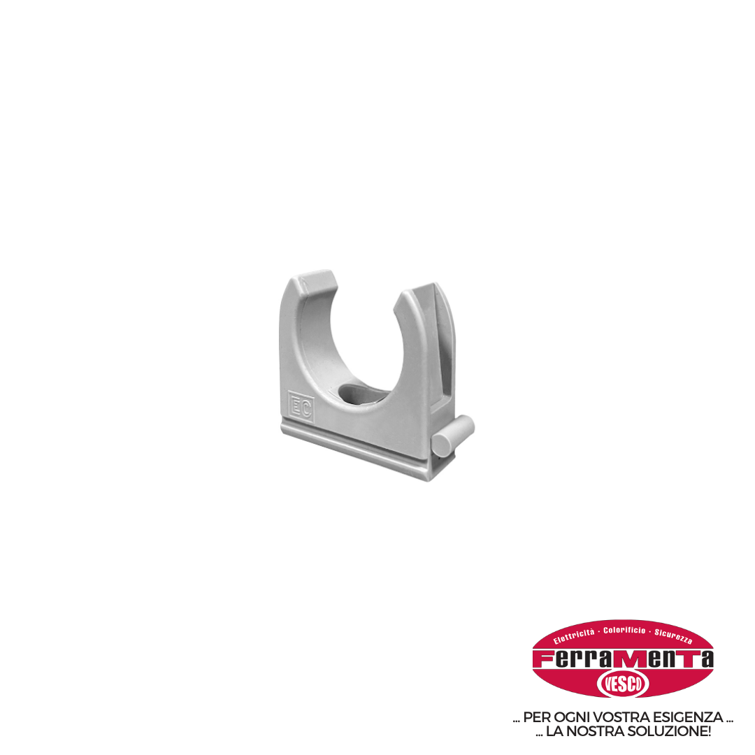 CLIP FISSATUBO A SCATTO EC D.MM.20 (Pezzi per confezione: 100) (Cod.art. 309701)