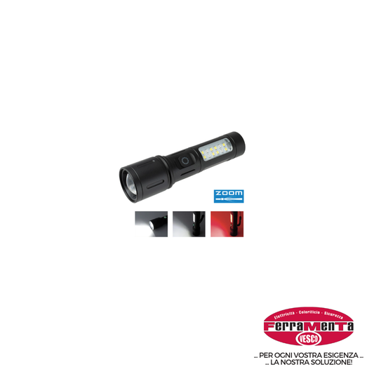 TORCE NOVA LED ALU ZOOM  RIC.XTA450 (Cod.art. 314087)