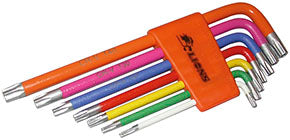 CHIAVI TORX FORATE LUNGHE COLOR LIONS 286R PZ.7
