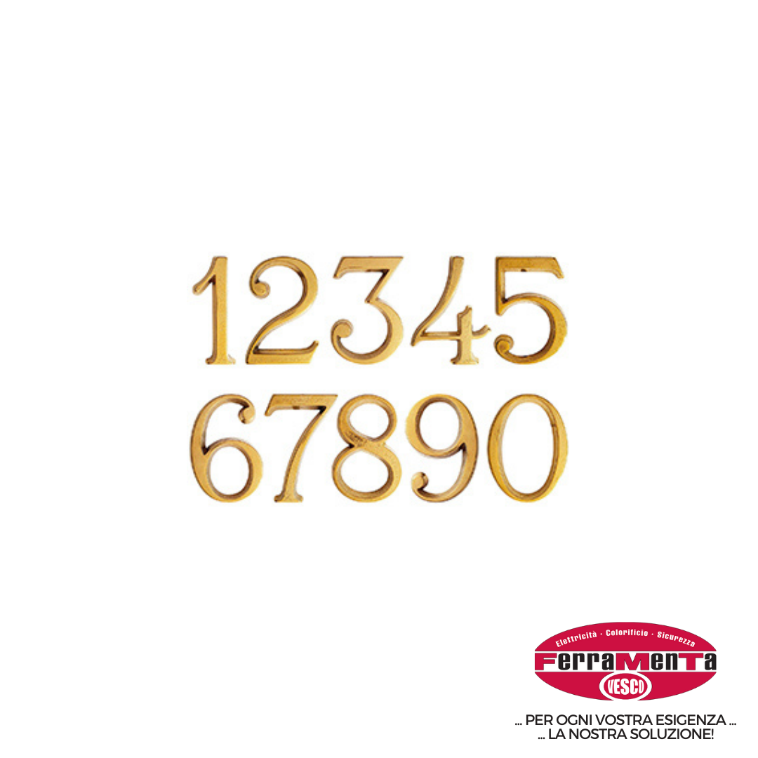 NUMERI CIVICI - LETTERE ALFABETO