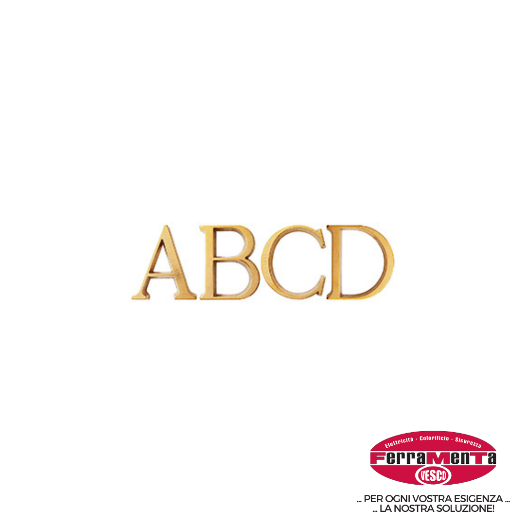 NUMERI CIVICI - LETTERE ALFABETO