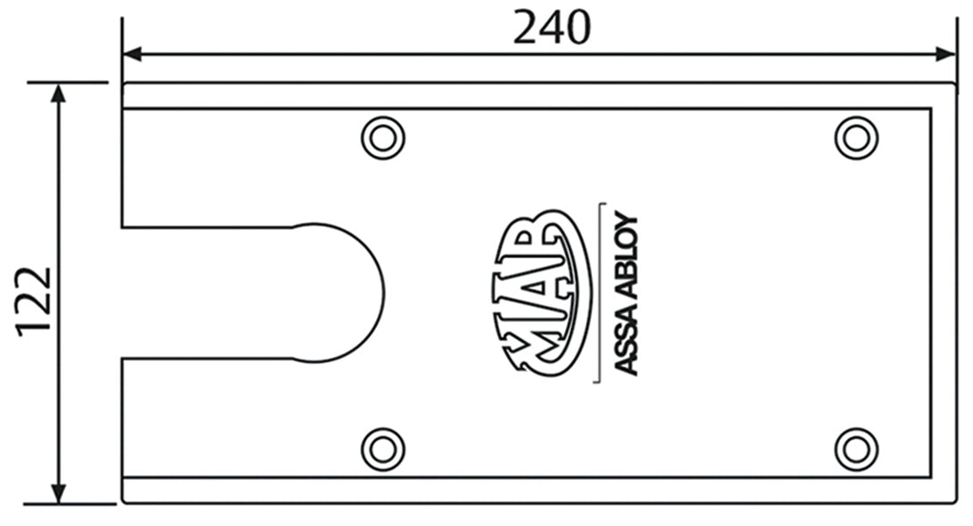 PIASTRA MAB A PAVIMENTO AC530 INOX