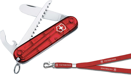 COLTELLI MULTIUSO VICTORINOX PUNTA TONDA RUBY