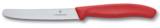 COLTELLI VICTORINOX TAVOLA L.ONDULATA ROSSO