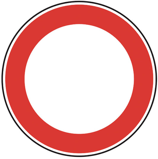 SEGNALI STRADALI DIVIETO DI TRANSITO FIG.46