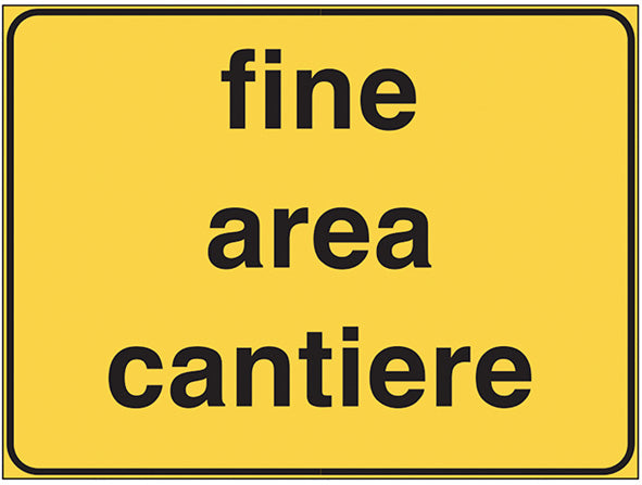 SEGNALI CANTIERE FINE AREA CANTIERE FIG.2108