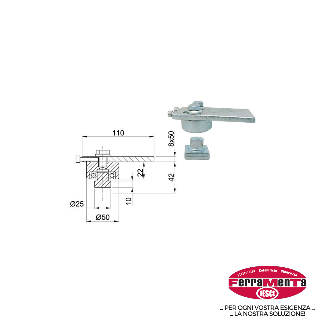 CARDINI E CERNIERE PER CANCELLI