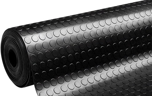 PAVIMENTO PVC BOLLE NERO ROT. MT.1X25