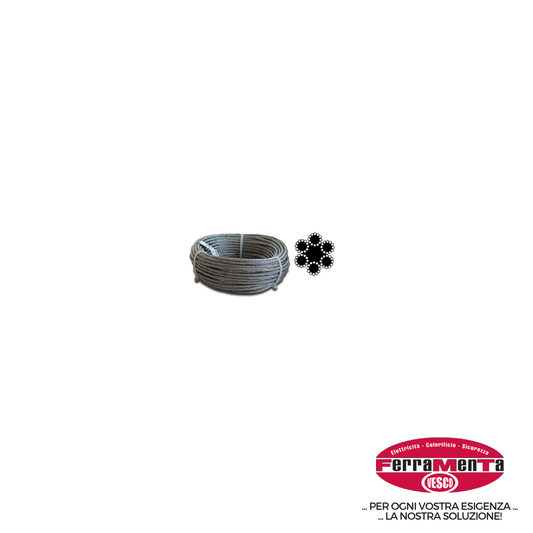 FUNE ACC.ZIN.COM.72 FILI MT.25 MM.2 (Pezzi per confezione: 25) (Cod.art. 527944)