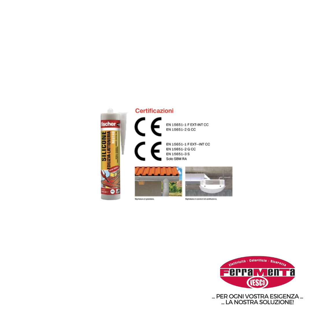 SILICONE FISCHER EDILIZIA RAME  116 (Cod.art. 55320)