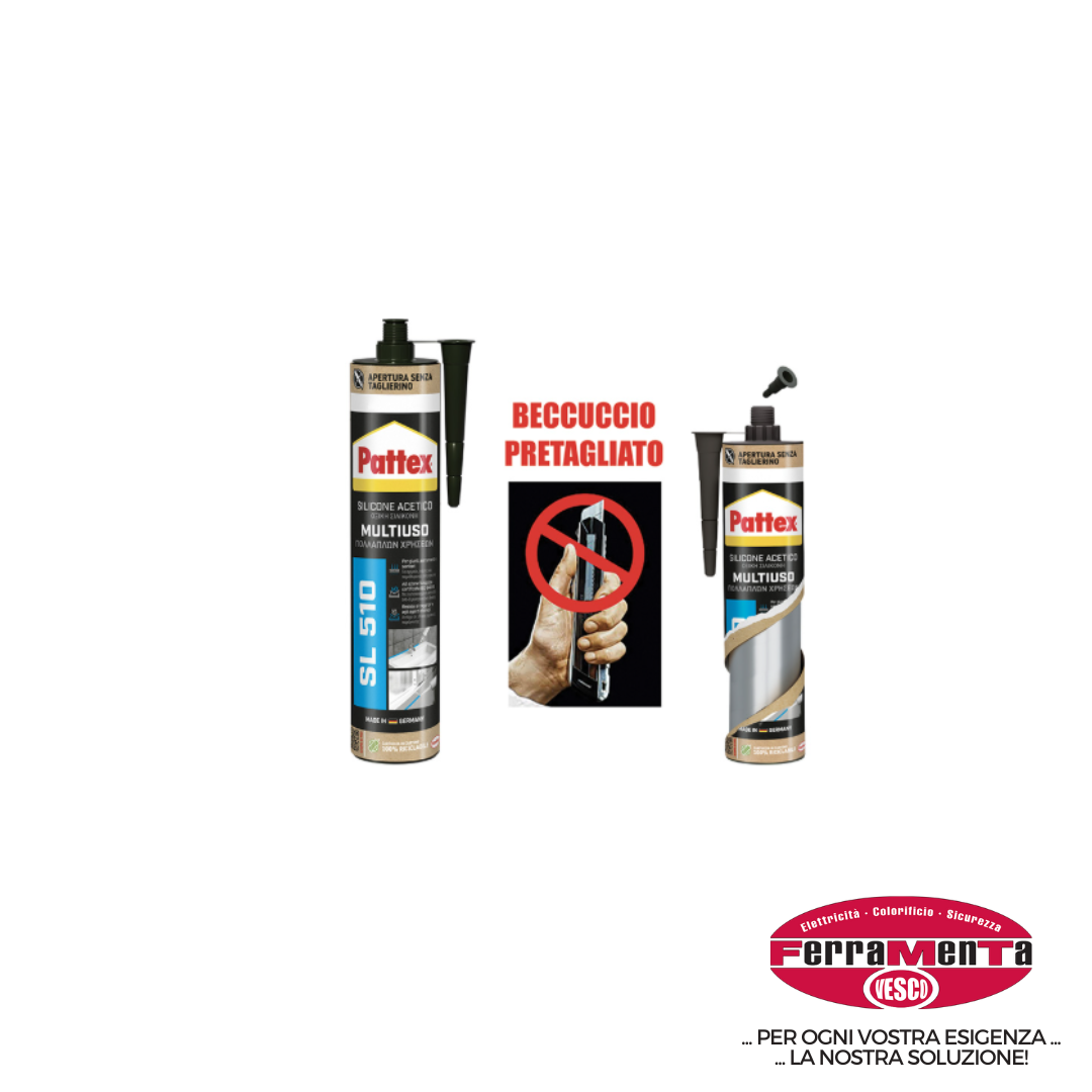 SILICONE PATTEX SL510 AVORIO     97 (Cod.art. 55394)