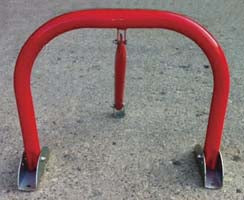 DISSUASORI DI SOSTA AUTO VERNICIATO ROSSO