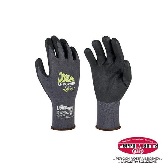 GUANTI U-POWER FLEX GRIGIO TG. 9 (Pezzi per confezione: 12) (Cod.art. 584457)