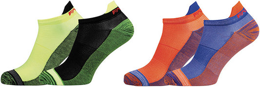 CALZE FASSI SNEAKER UOMO FLUO ** 2 PAIA ** TG.U