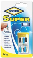COLLA BOSTIK SUPER MINI IN 3 TUBETTI DA GR.1