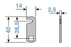 LEVETTE PER SERRATURE CORBIN UNIVERSALI PC202