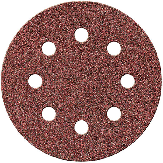 DISCHI ABRASIVI VELCRO IMPERIAL 8 FORI D.125 PZ.6