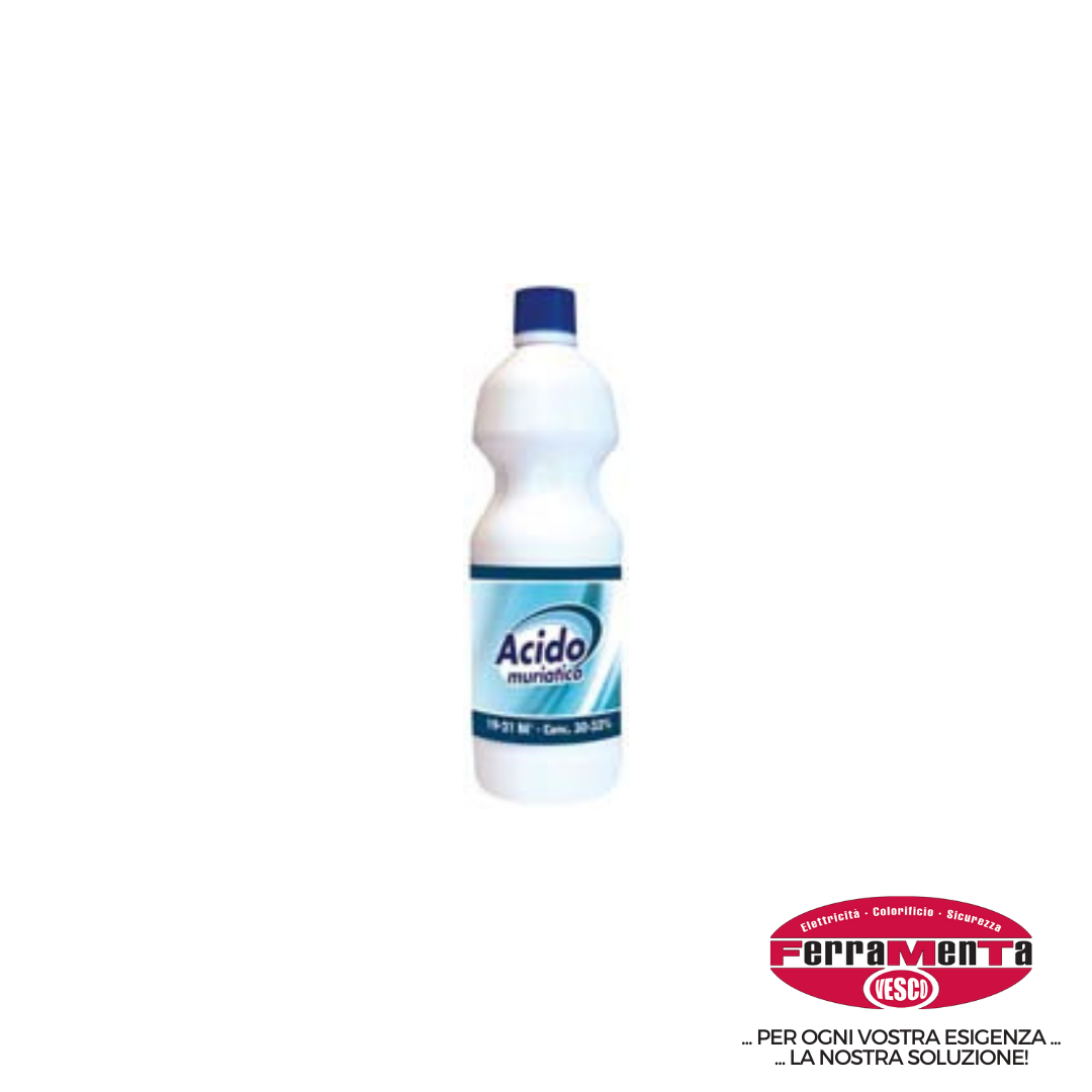 ACIDO MURIATICO PURO LT.5 (Pezzi per confezione: 4) (Cod.art. 70662)
