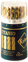 PUNTE ELICOIDALI TITANIO ASSORTIMENTO 19 PZ