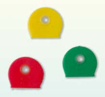 ANELLI COPRICHIAVI 1/2 TONDI COLORATI