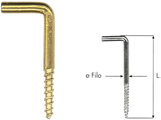 RAMPINI A VITE ART.104 1/2E OTTONE
