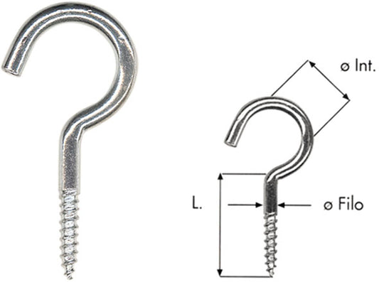 GANCI A VITE ART.103-I INOX