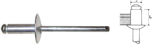 RIVETTI ALLUMINIO TESTA LARGA