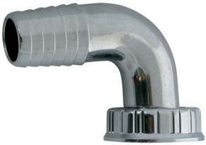 CURVA SCARICO LAVATRICE ABS CROMATO