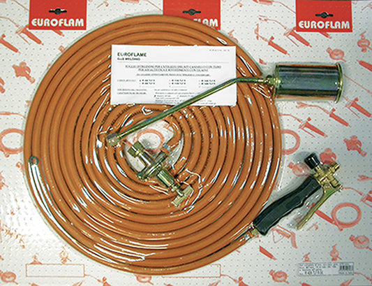 KIT CANNELLO GAS CON TUBO GPL ARANCIO EN559
