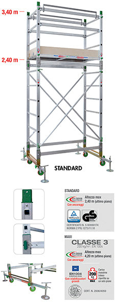 TRABATTELLI ALLUMINIO FACAL MOD.ALUMITO STANDARD