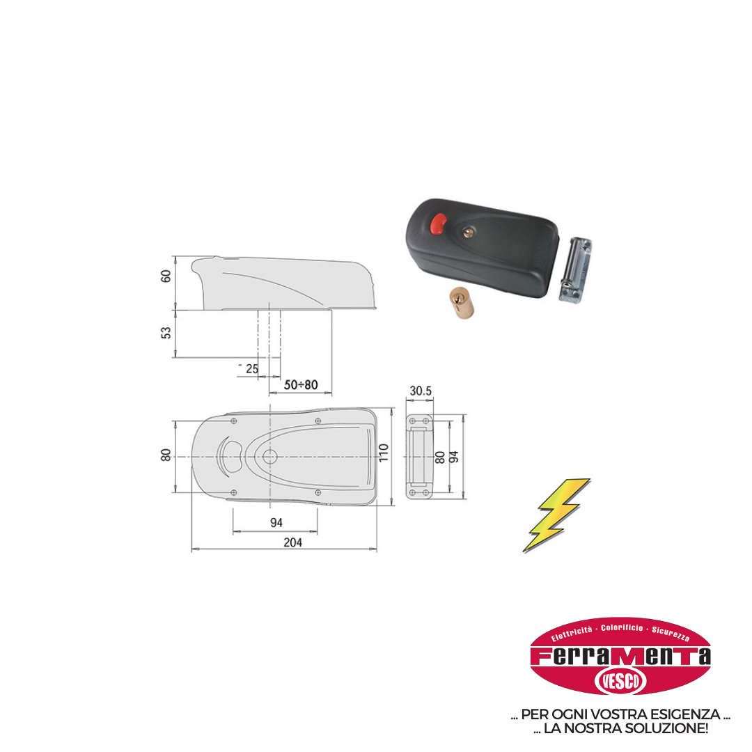 SERRATURE CISA APPLICARE ELETTRICHE