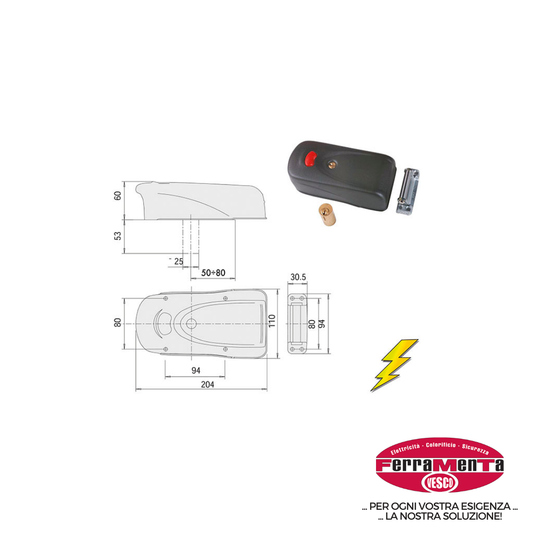 SERRATURE CISA APPLICARE ELETTRICHE