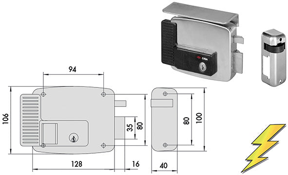 SERRATURE CISA APPLICARE ELETTRICHE