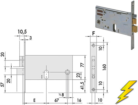 SERRATURE CISA INFILARE ELETTRICHE