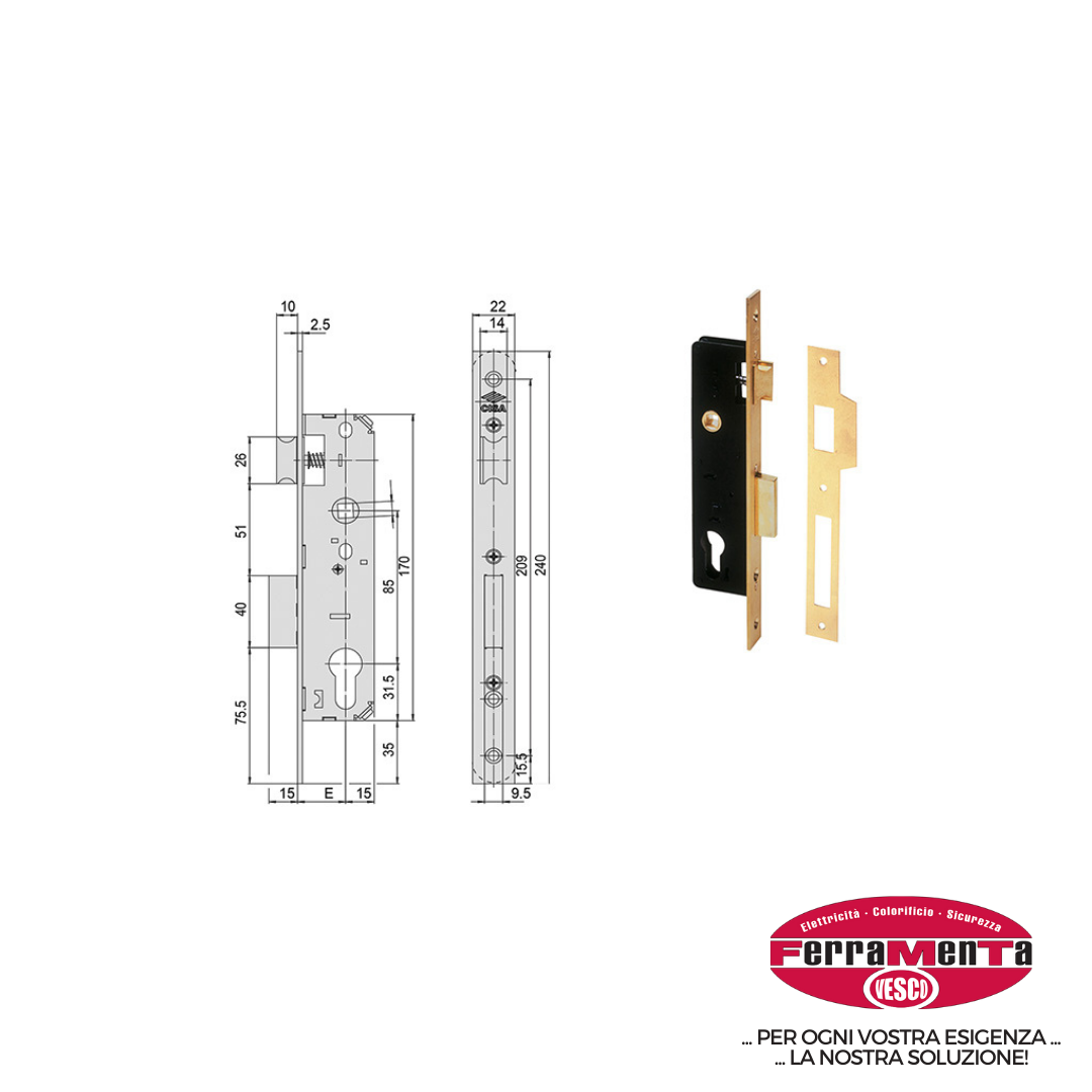 SERRATURE CISA INFILARE