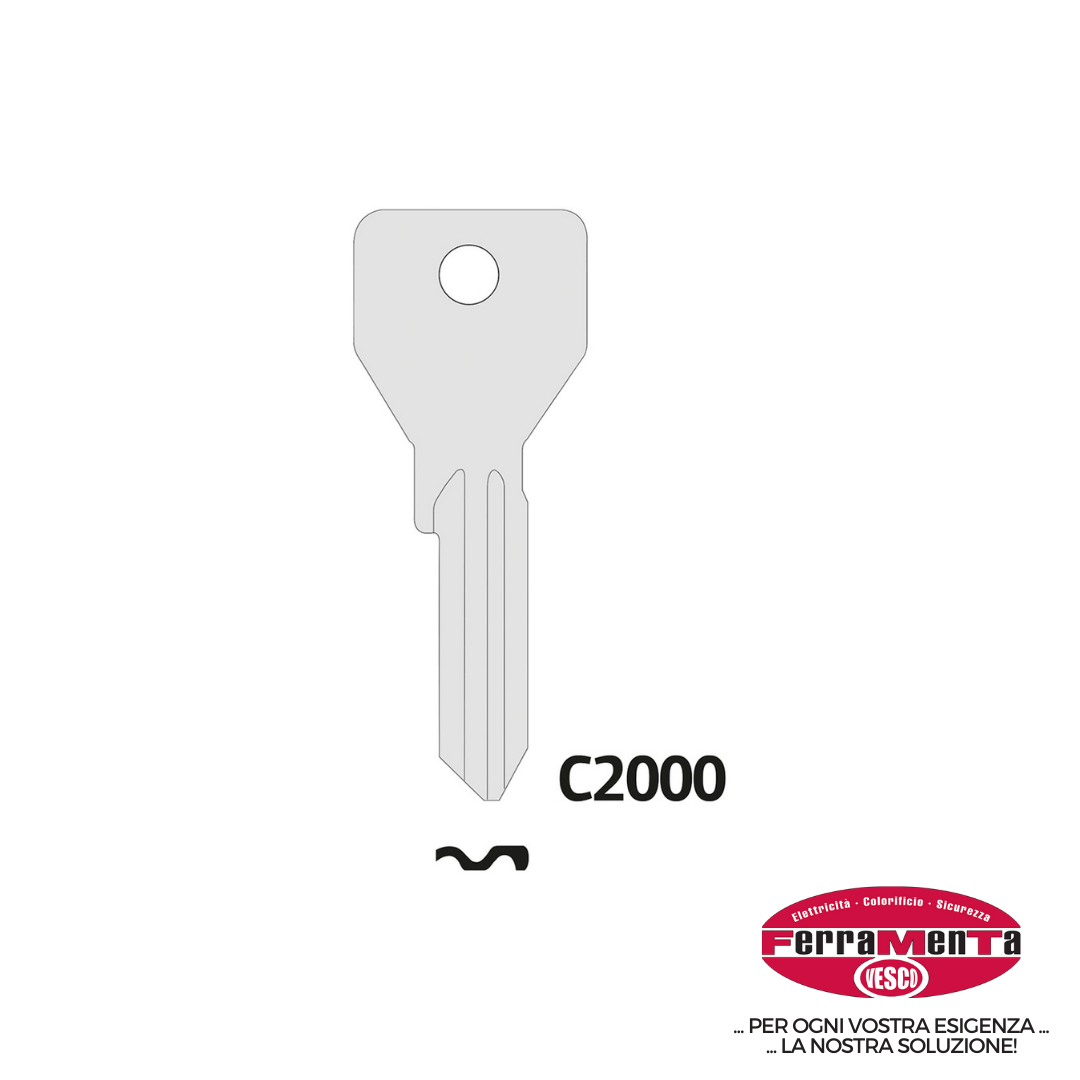 CHIAVI CISA N C2000      01070.10.1 (Pezzi per confezione: 50) (Cod.art. 837709)
