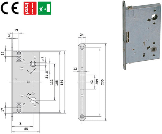 SERRATURE CISA ANTIPANICO - TAGLIAFUOCO