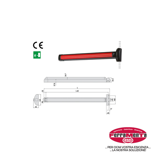 MANIGL.CISA FAST TOUCH 59816.10 120 (Cod.art. 837752)