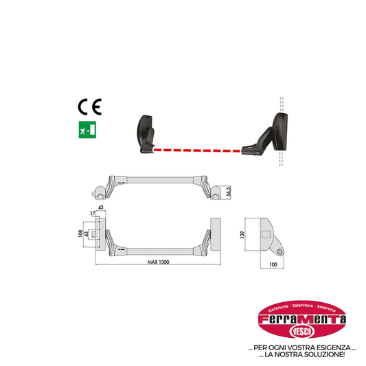 MANIGL.CISA FAST PUSH 59016.10 (Cod.art. 837762)