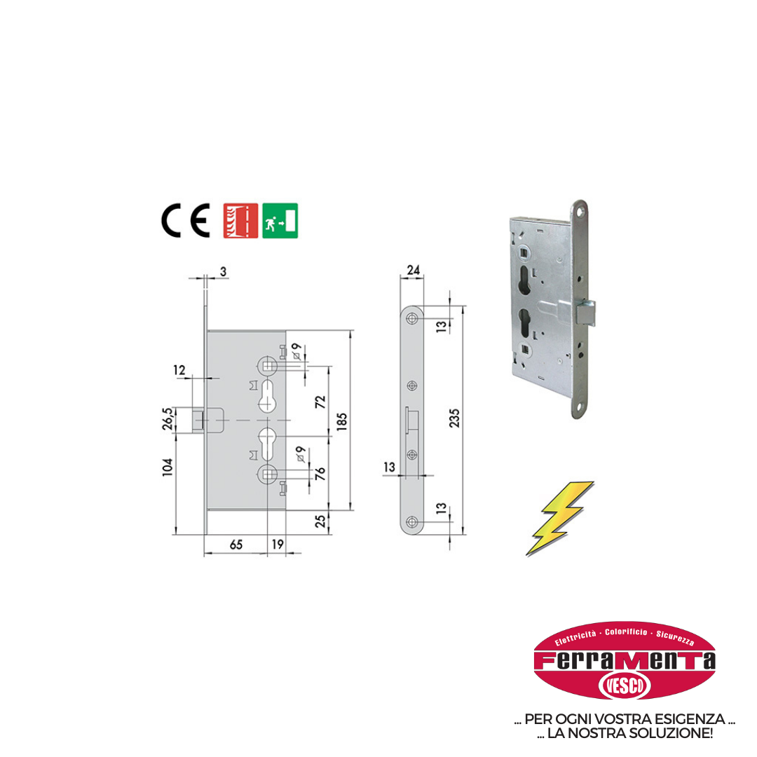 SERRATURE CISA ANTIPANICO ELETTRICHE