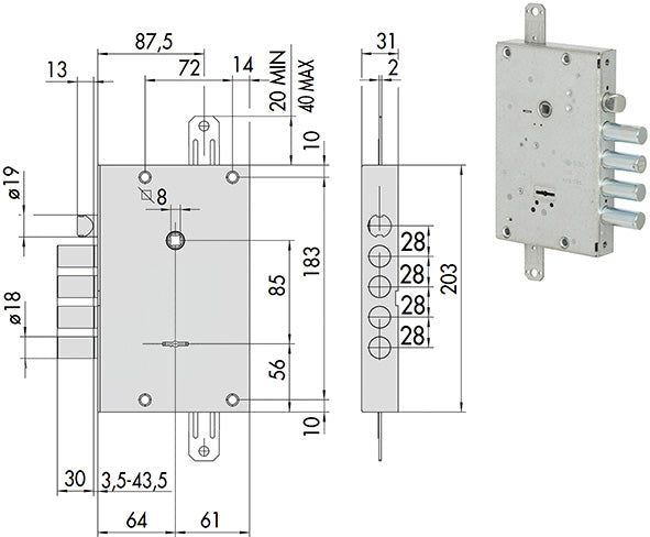 SERRATURE CISA PORTE BLINDATE