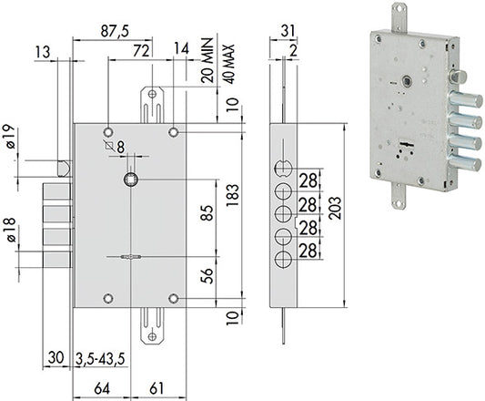 SERRATURE CISA PORTE BLINDATE