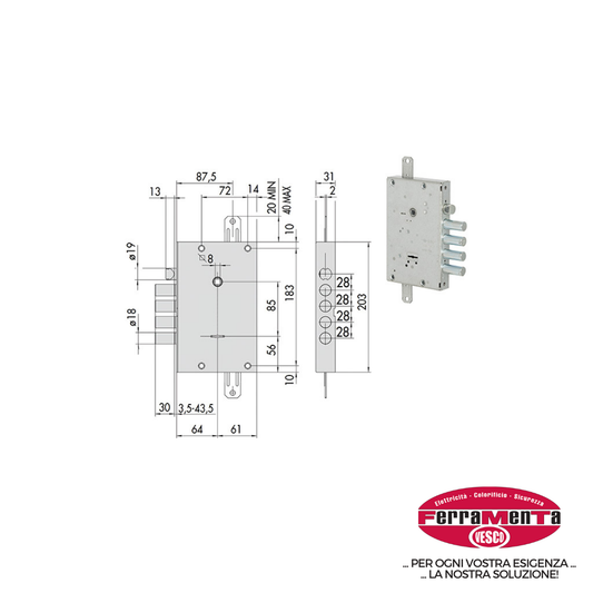 SERRATURE CISA PORTE BLINDATE