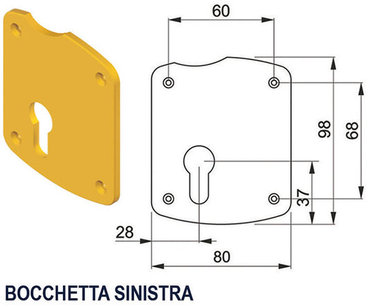 BOCCHETTE ASIMMETRICHE DISEC A1608 F.C/SAG