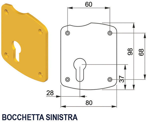 BOCCHETTE ASIMMETRICHE DISEC A1608 F.C/SAG