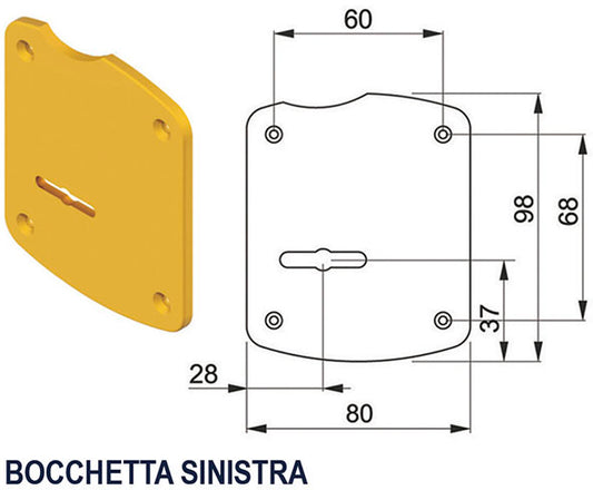 BOCCHETTE ASIMMETRICHE DISEC A1964 F.DOPPIA MAPPA