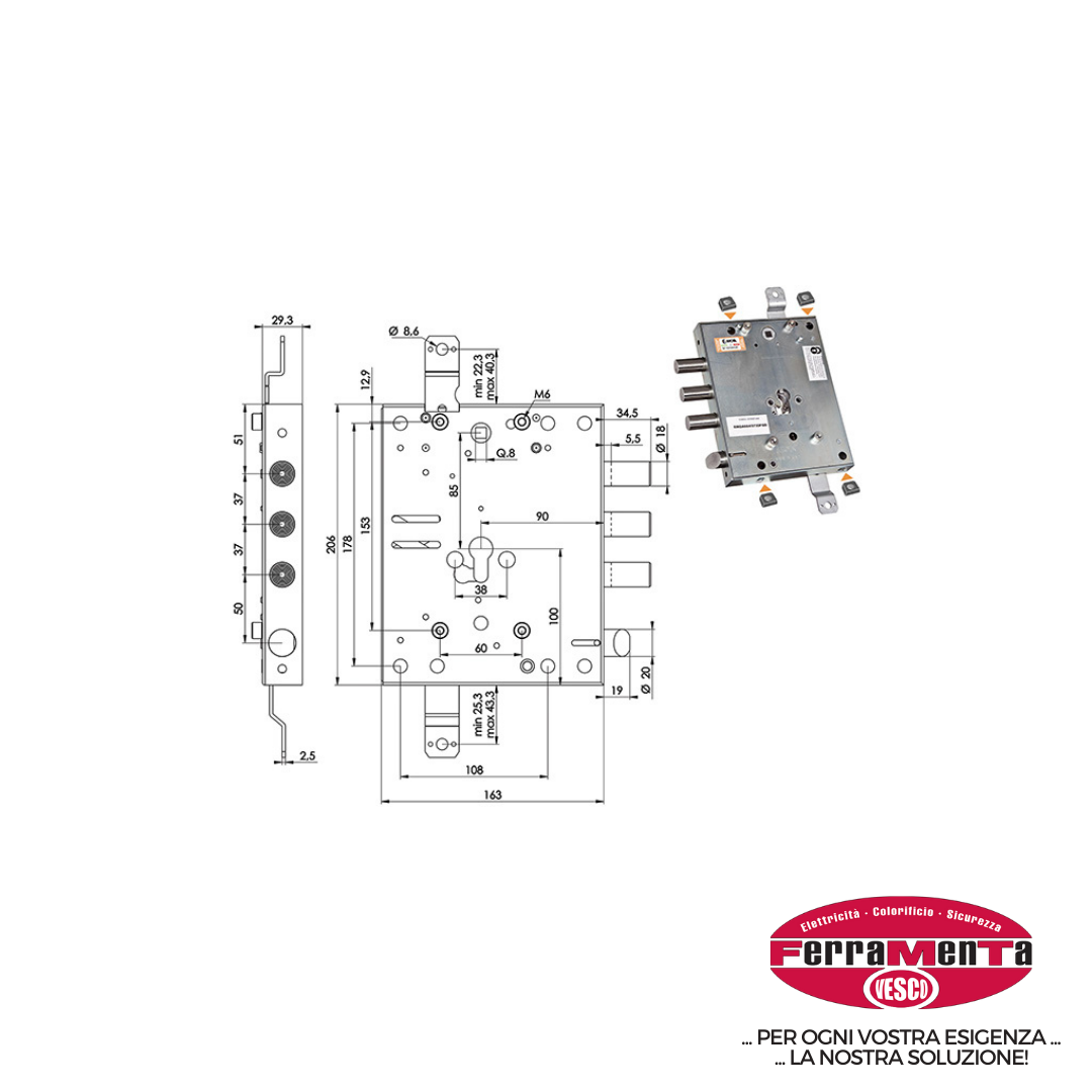 SERR.MOIA CI 3S E90 RMGA664/373SFQB (Cod.art. 843727)