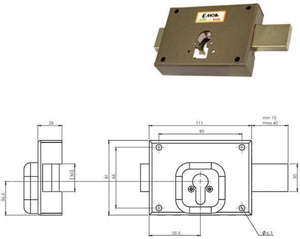 FERROGLIETTI MOIA 350 PER SERRATURE