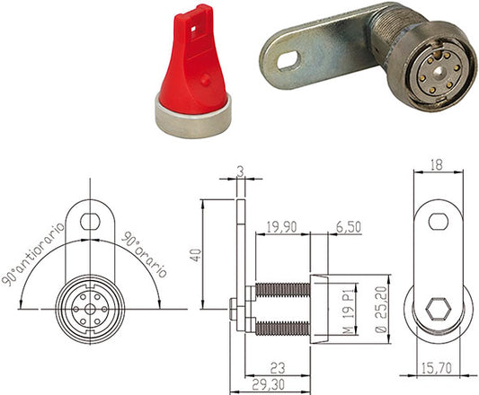 SERRATURE PER MOBILI OMR 100750